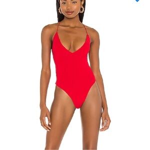 Superdown Revolve Rose One Piece Swimsuit